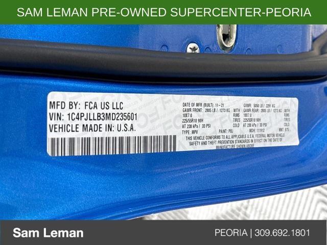 Used 2021 Blue Jeep Latitude Plus image 29