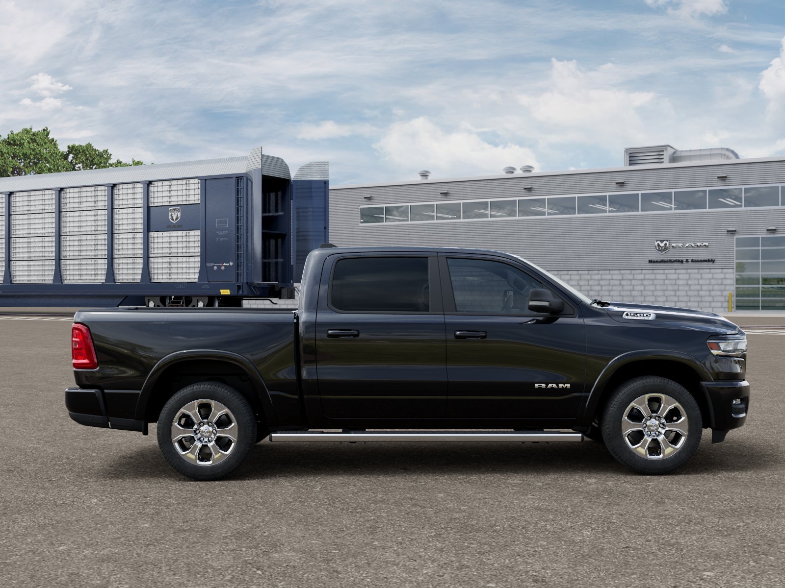 New 2026 Diamond Black Crystal Pearl-Coat Exterior Paint RAM BIG HORN image 12