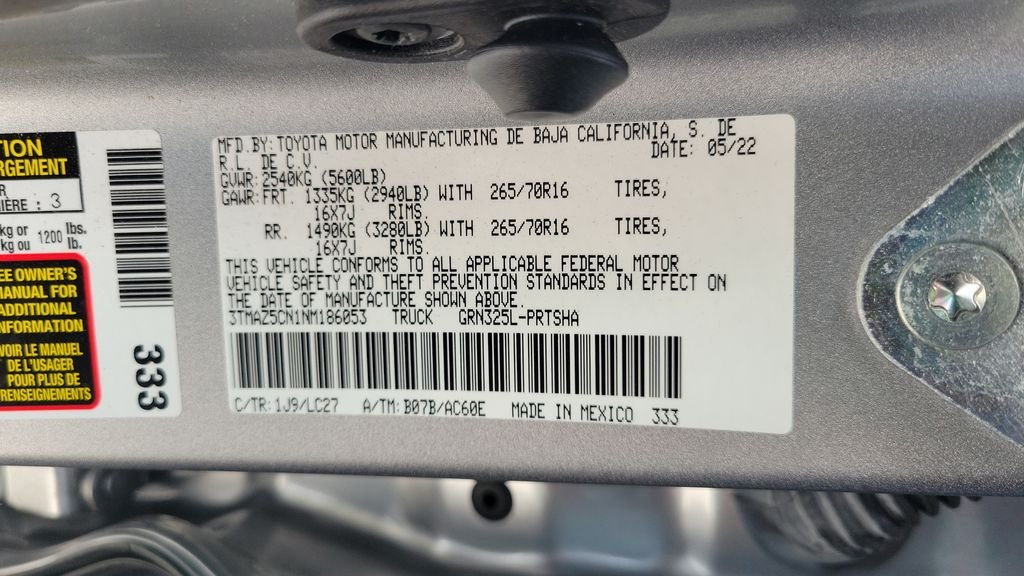 Certified Used 2022 Silver Toyota TRD Off-Road image 26