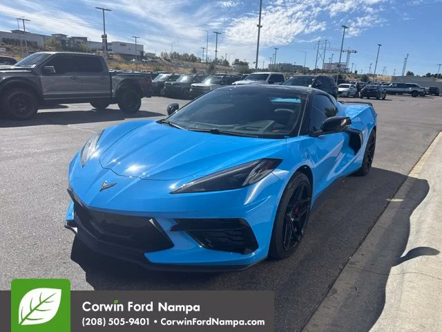Used 2020 Blue Chevrolet Stingray image 3