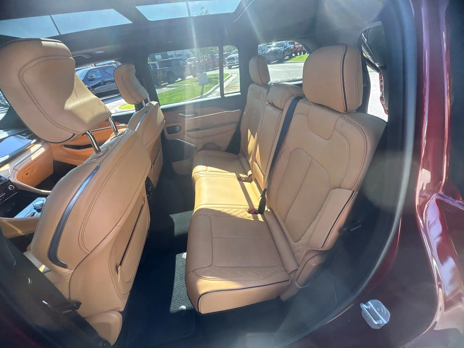 Used 2025 Velvet Red Pearlcoat Jeep Summit Reserve image 13