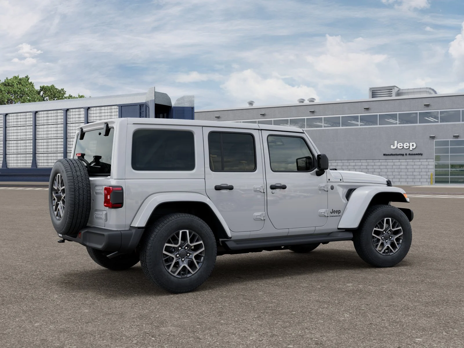 New 2026 Bright White Clear-Coat Exterior Paint Jeep Sahara image 2