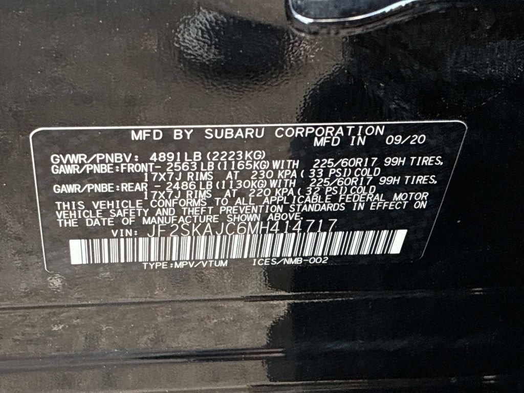 Used 2021 Black Subaru Premium image 22