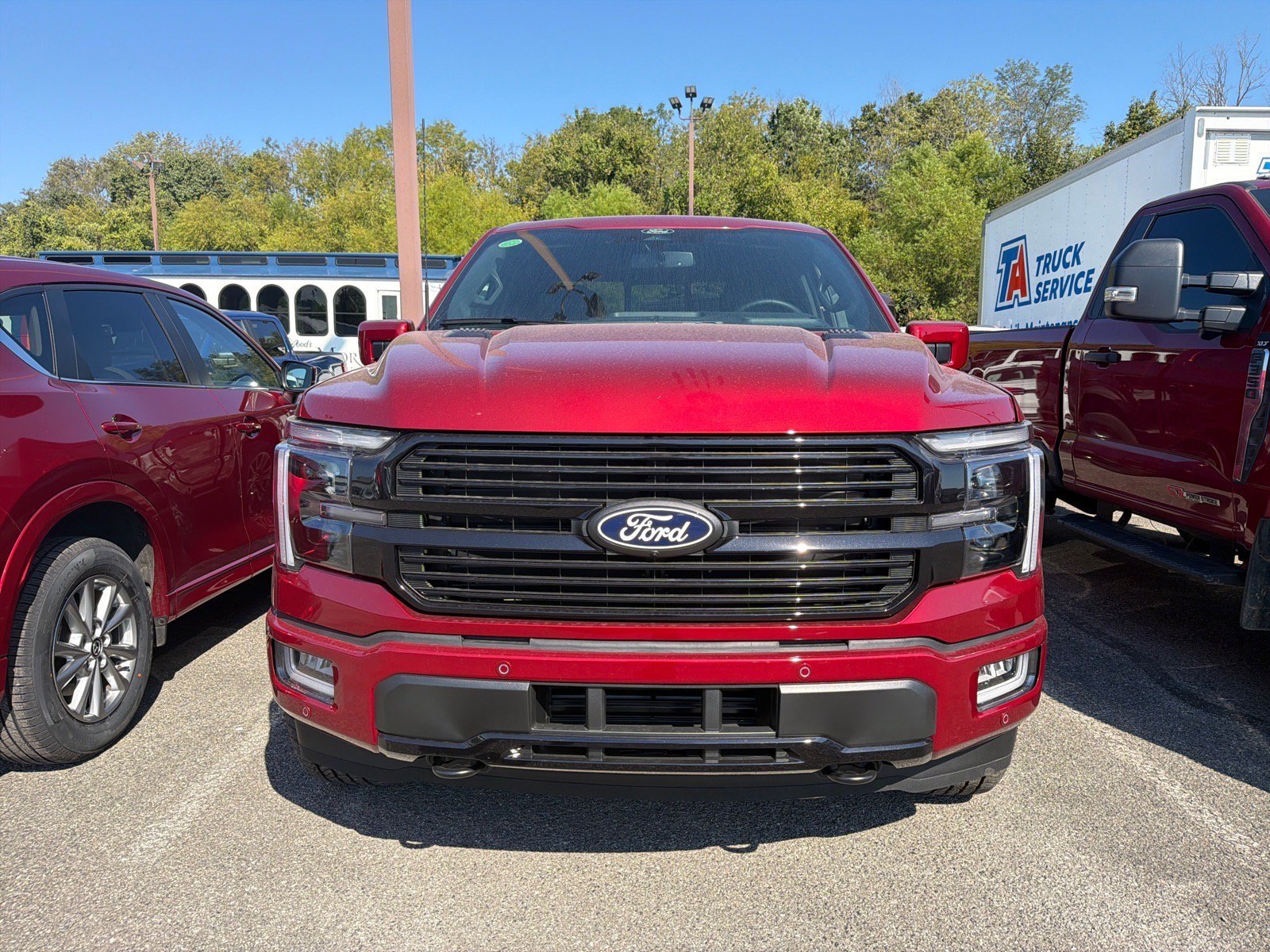 New 2026 Ruby Red Metallic Tinted Clearcoat Ford Platinum® image 3
