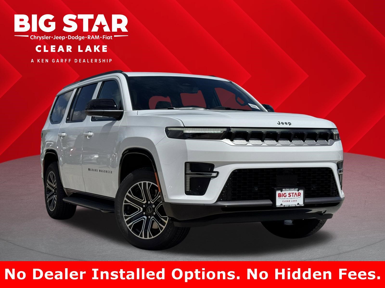 New 2026 Bright White Clear-Coat Exterior Paint Jeep 4x2 image 1