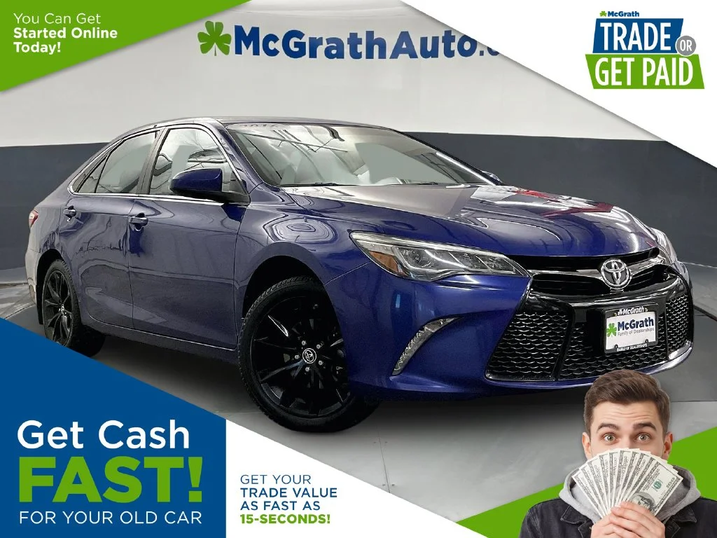 Used 2016 Blue Toyota XSE V6 image 1