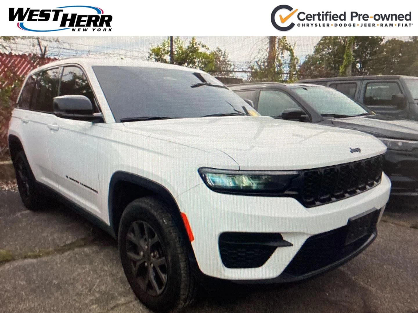 Used 2024 Bright White Clearcoat Jeep Altitude X image 1