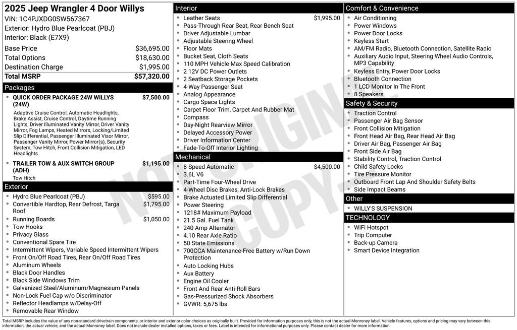 Used 2025 Blue Jeep Willys image 30