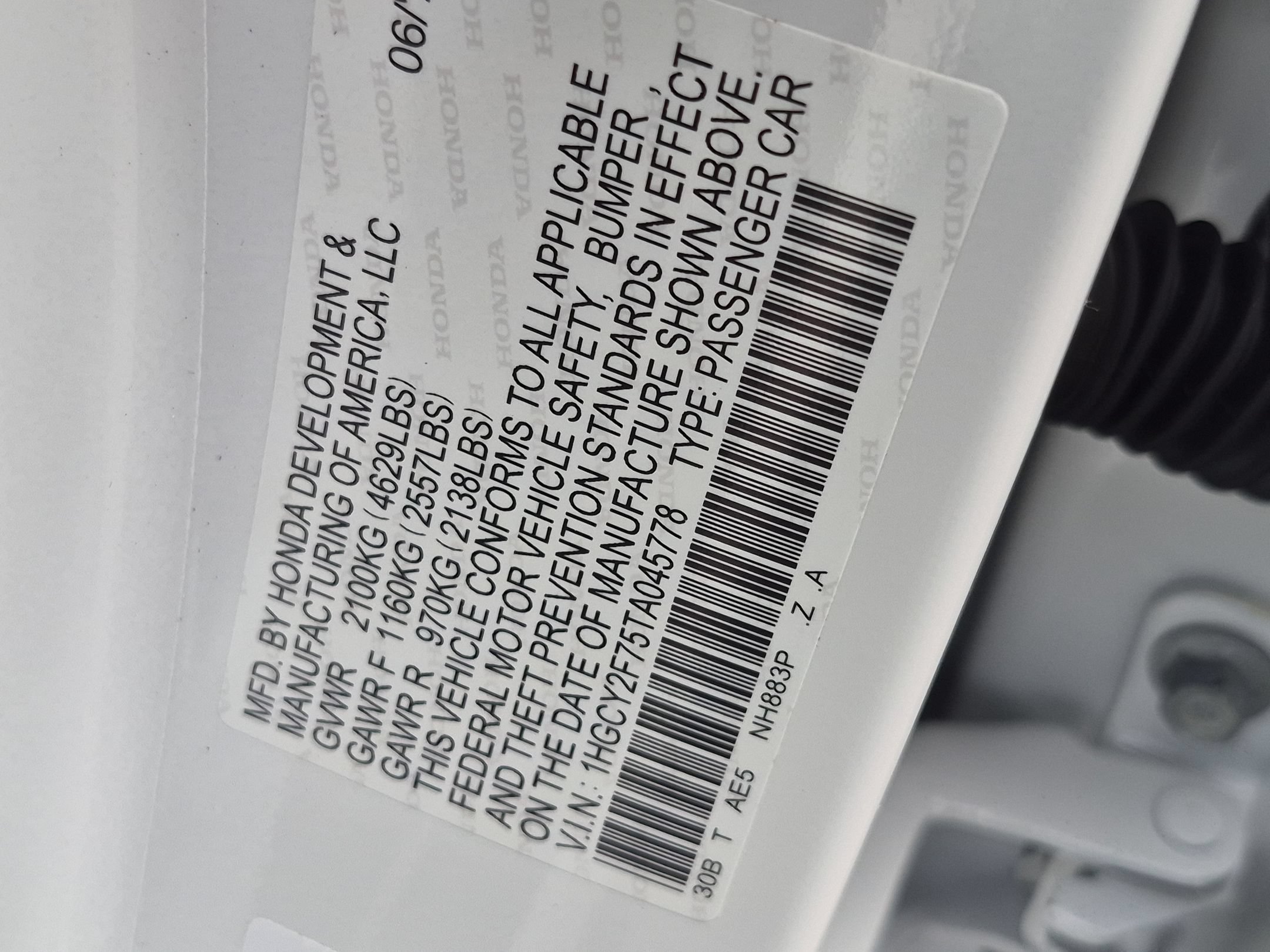 New 2026 Platinum White Pearl Honda Sport-L image 16