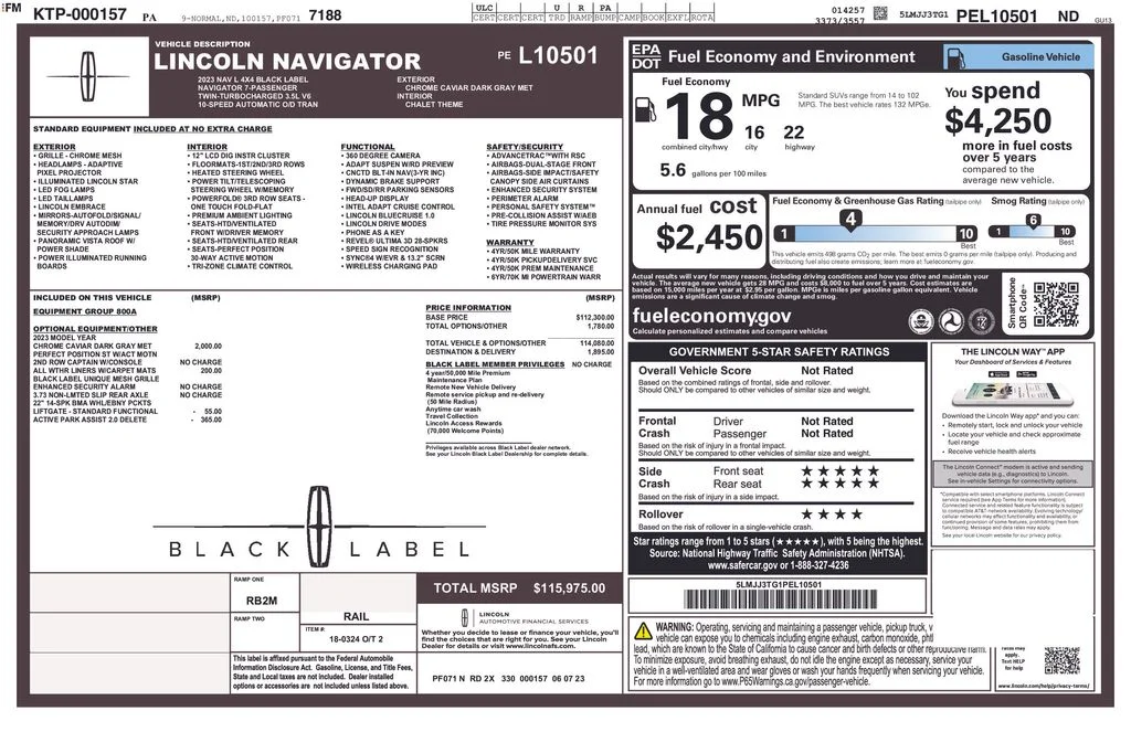 Used 2023 Gray Lincoln Black Label image 2