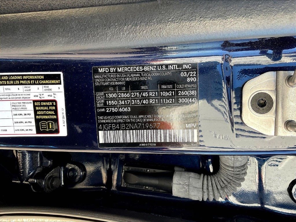 Certified Used 2022 Lunar Blue Metallic Mercedes-Benz GLE 350 image 21