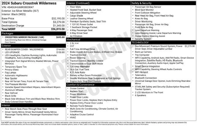 Used 2024 Ice Silver Metallic Subaru Wilderness image 32