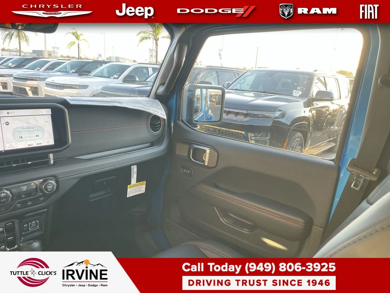 New 2026 Hydro Blue Pearl-Coat Exterior Paint Jeep Rubicon X image 3