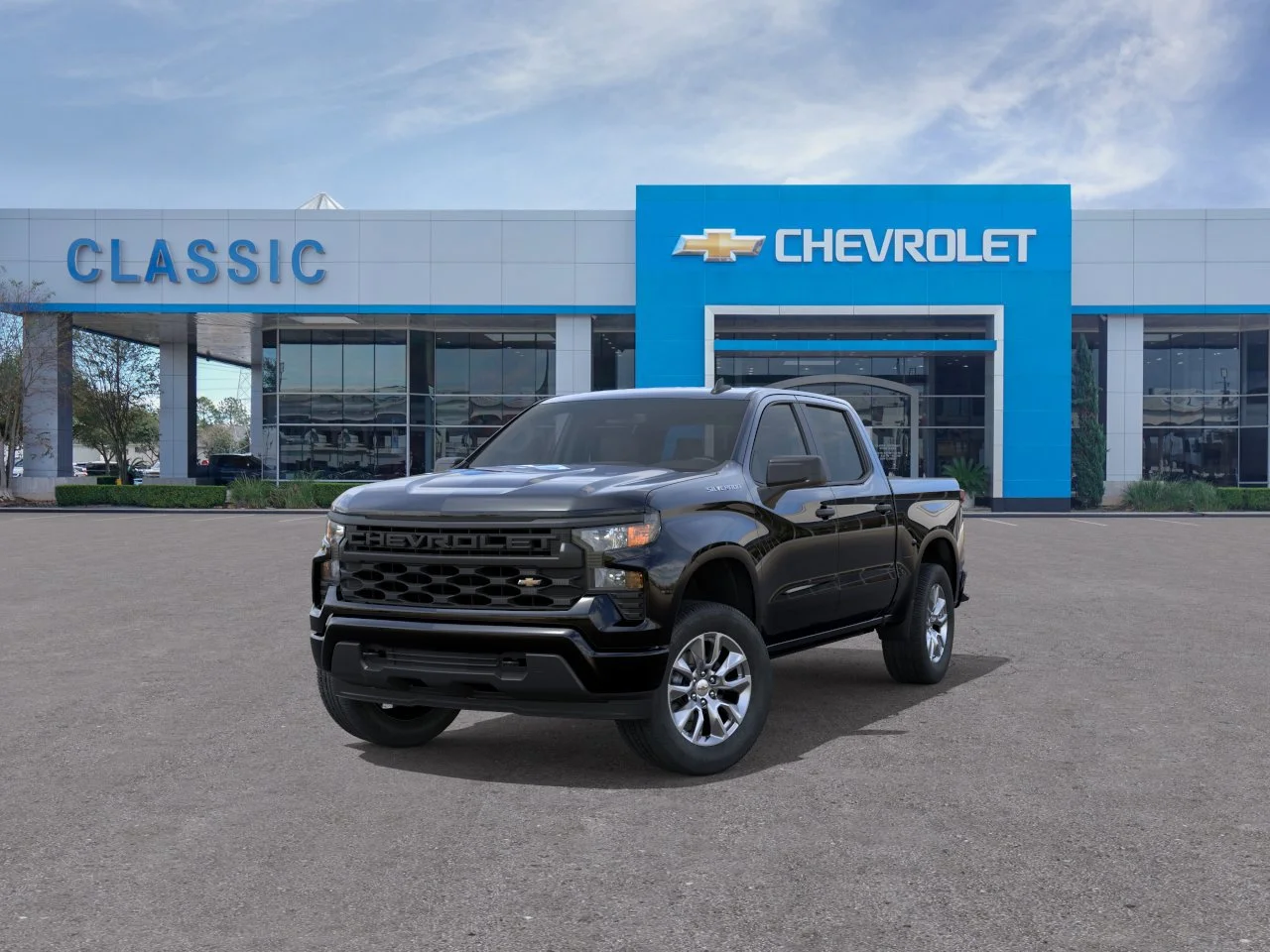 2026 Chevrolet Silverado 1500 Custom Black at Classic Elite Chevrolet Sugar Land