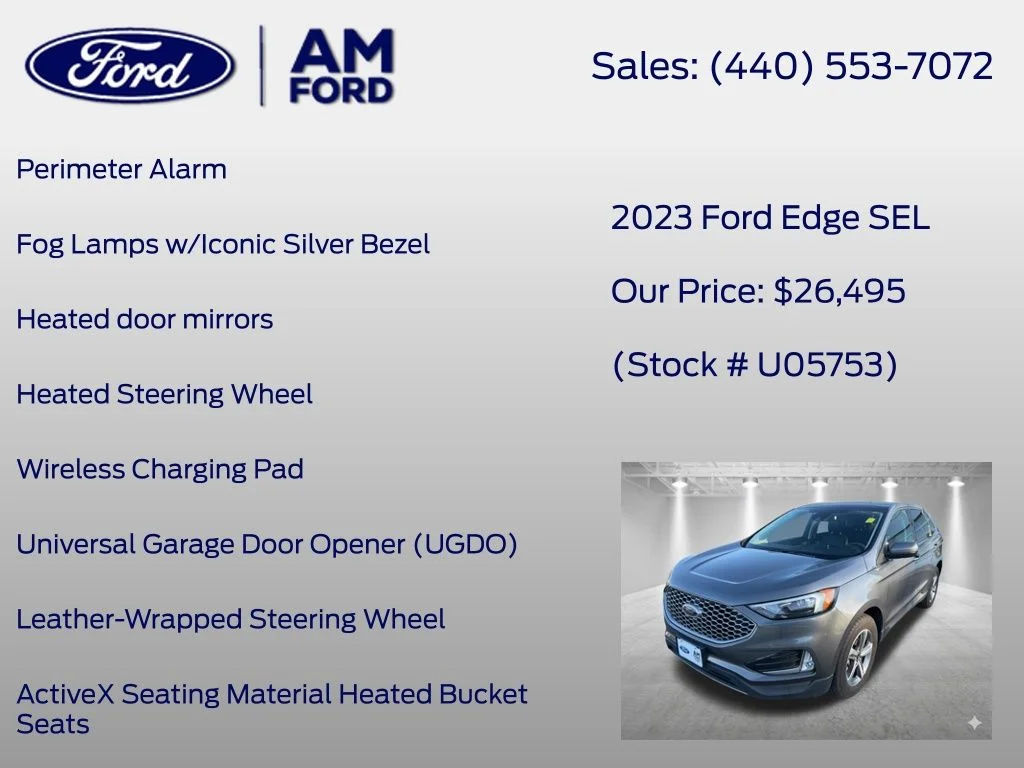 Certified Used 2023 Gray Metallic Ford SEL image 24