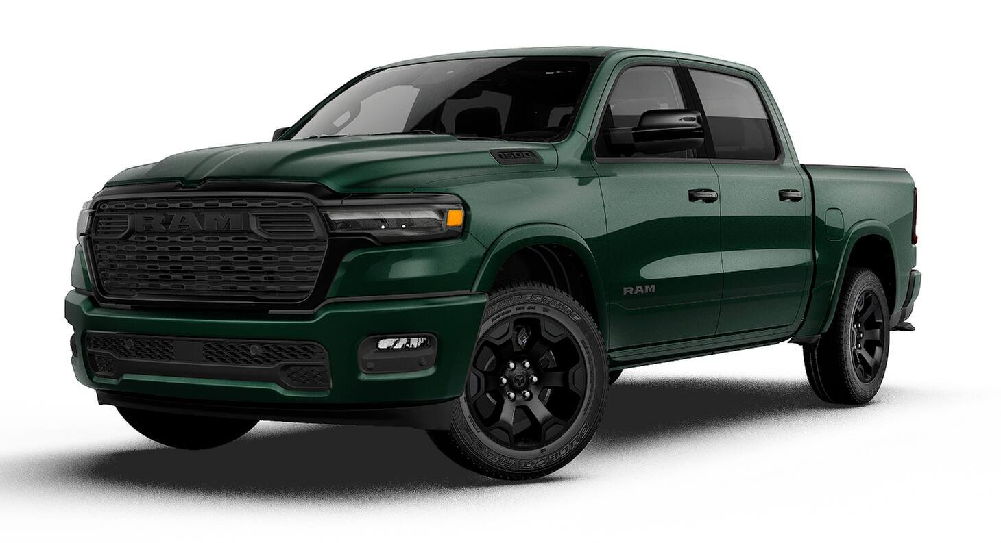 New 2027 Serrano-Green Metallic Exterior Paint RAM BIG HORN image 1
