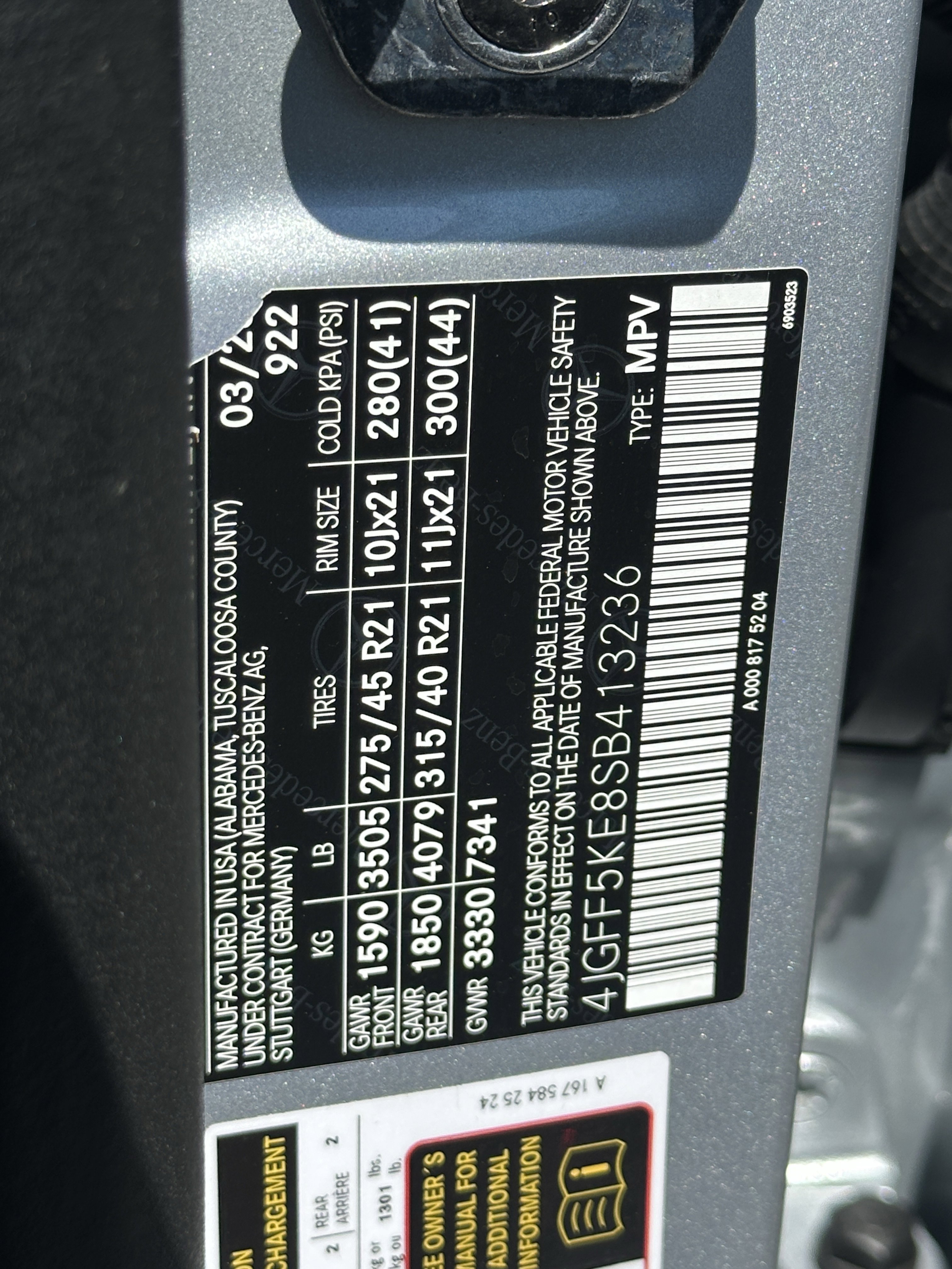 Certified Used 2025 Cirrus Silver Metallic Mercedes-Benz GLS 450 image 38