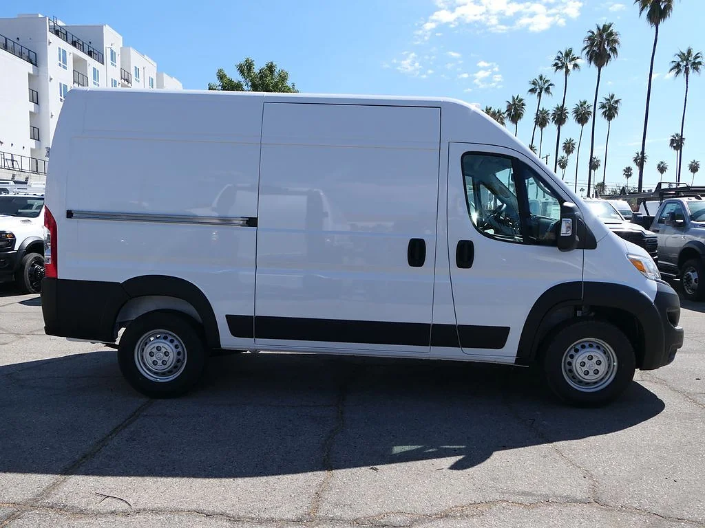 New 2026 Bright White Clear Coat RAM Cargo Van Tradesman High Roof 136" WB w/Pass Seat image 2