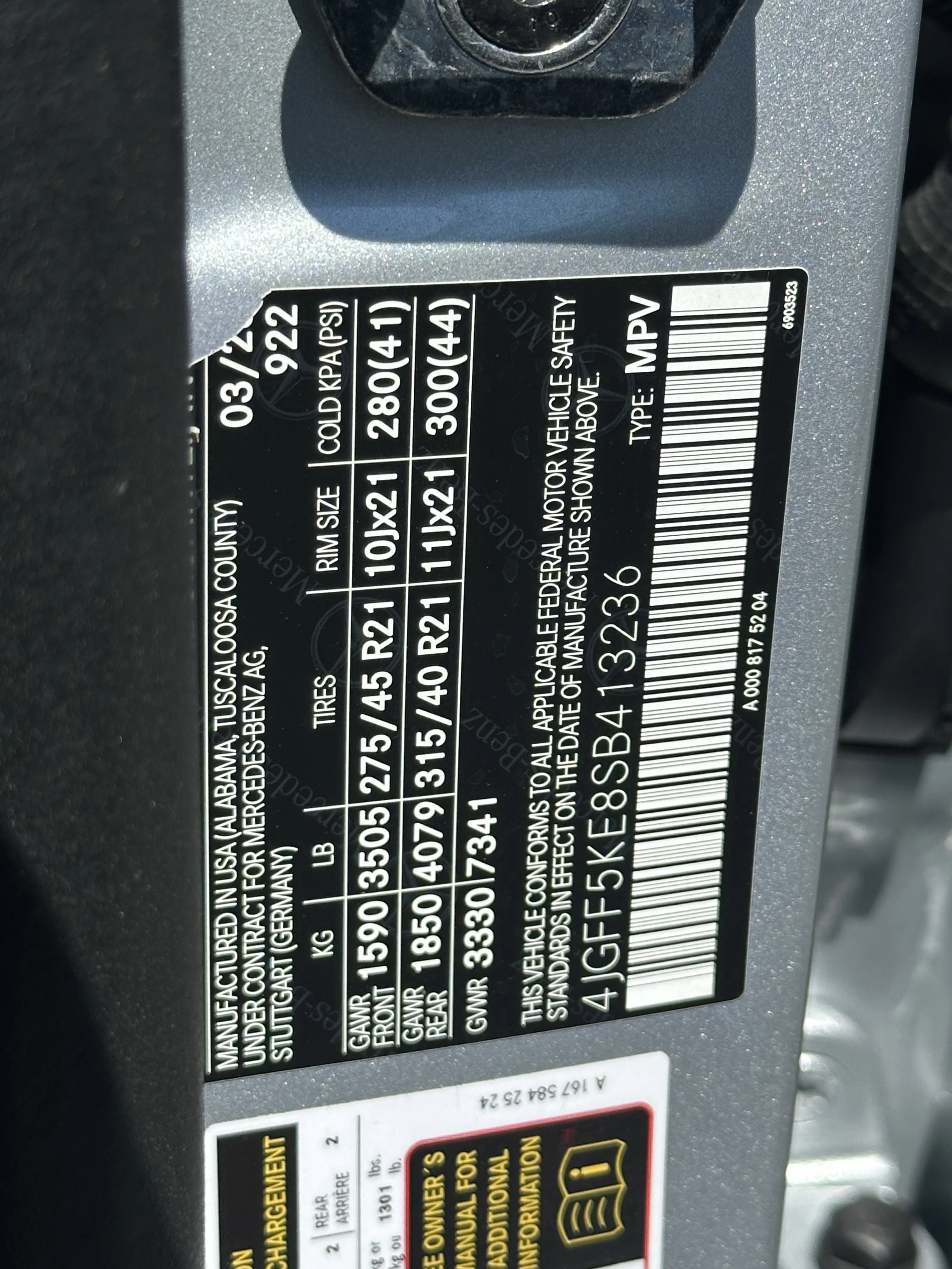 Certified Used 2025 Cirrus Silver Metallic Mercedes-Benz GLS 450 image 38
