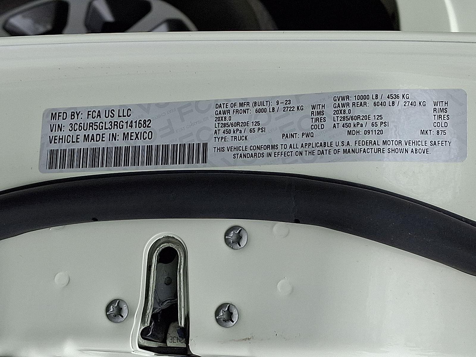 Certified Used 2024 Pearl White Ram Longhorn image 28