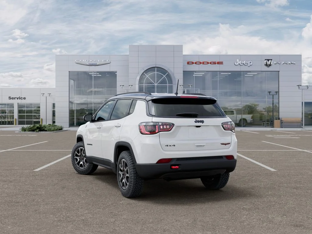 New 2026 Bright White Clear-Coat Exterior Paint Jeep Trailhawk image 3
