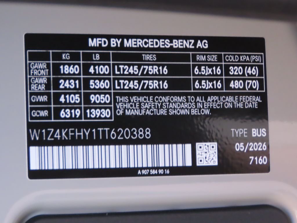 New 2026  Mercedes-Benz Passenger 144 WB image 33