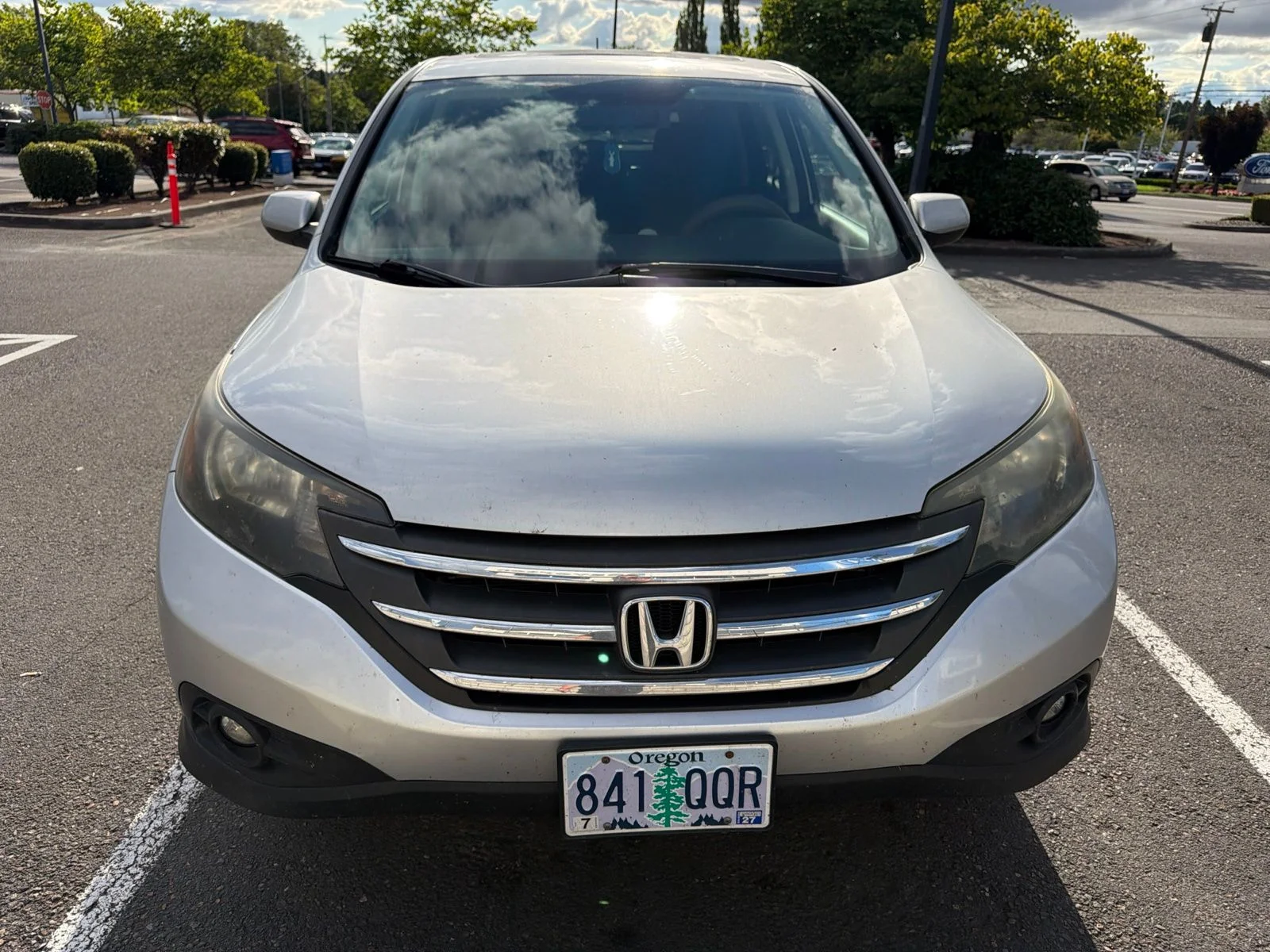 Used 2014 Alabaster Silver Metallic Honda EX image 2