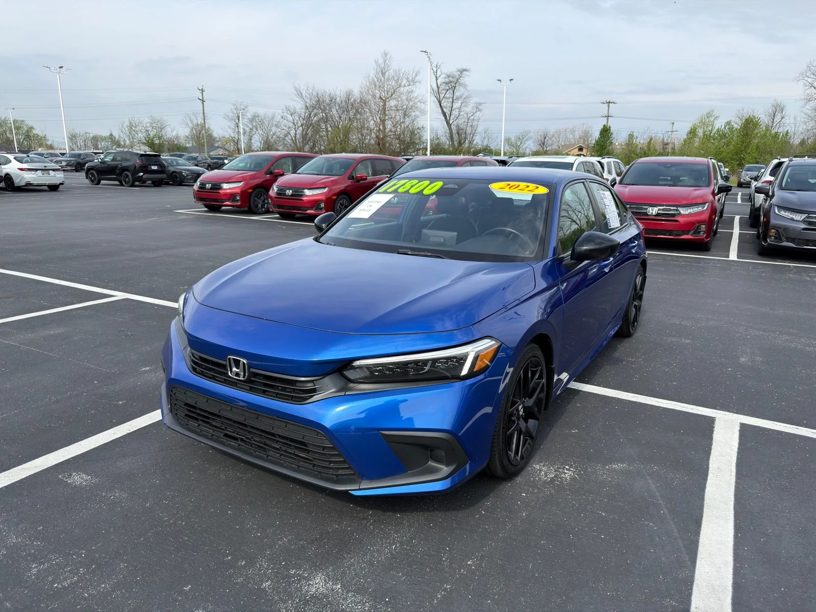 Used 2022 Honda Civic Sport with VIN 2HGFE2F51NH521906 for sale in Lima, OH