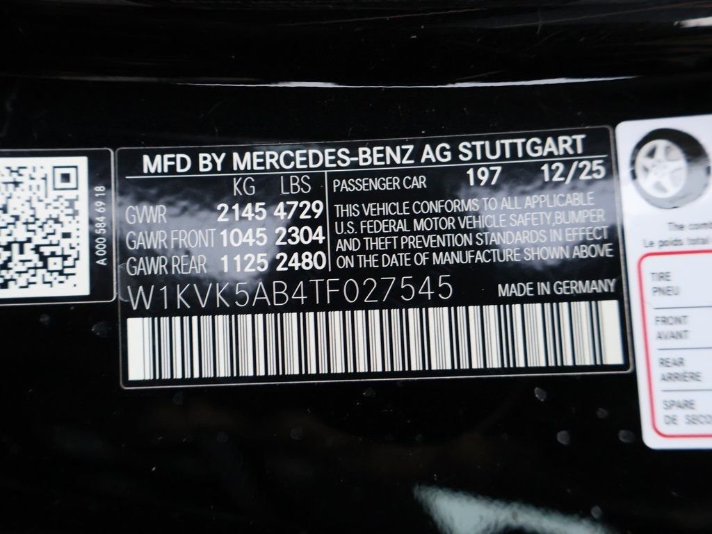 New 2026 Obsidian Black Metallic Mercedes-Benz SL 43 AMG® image 48