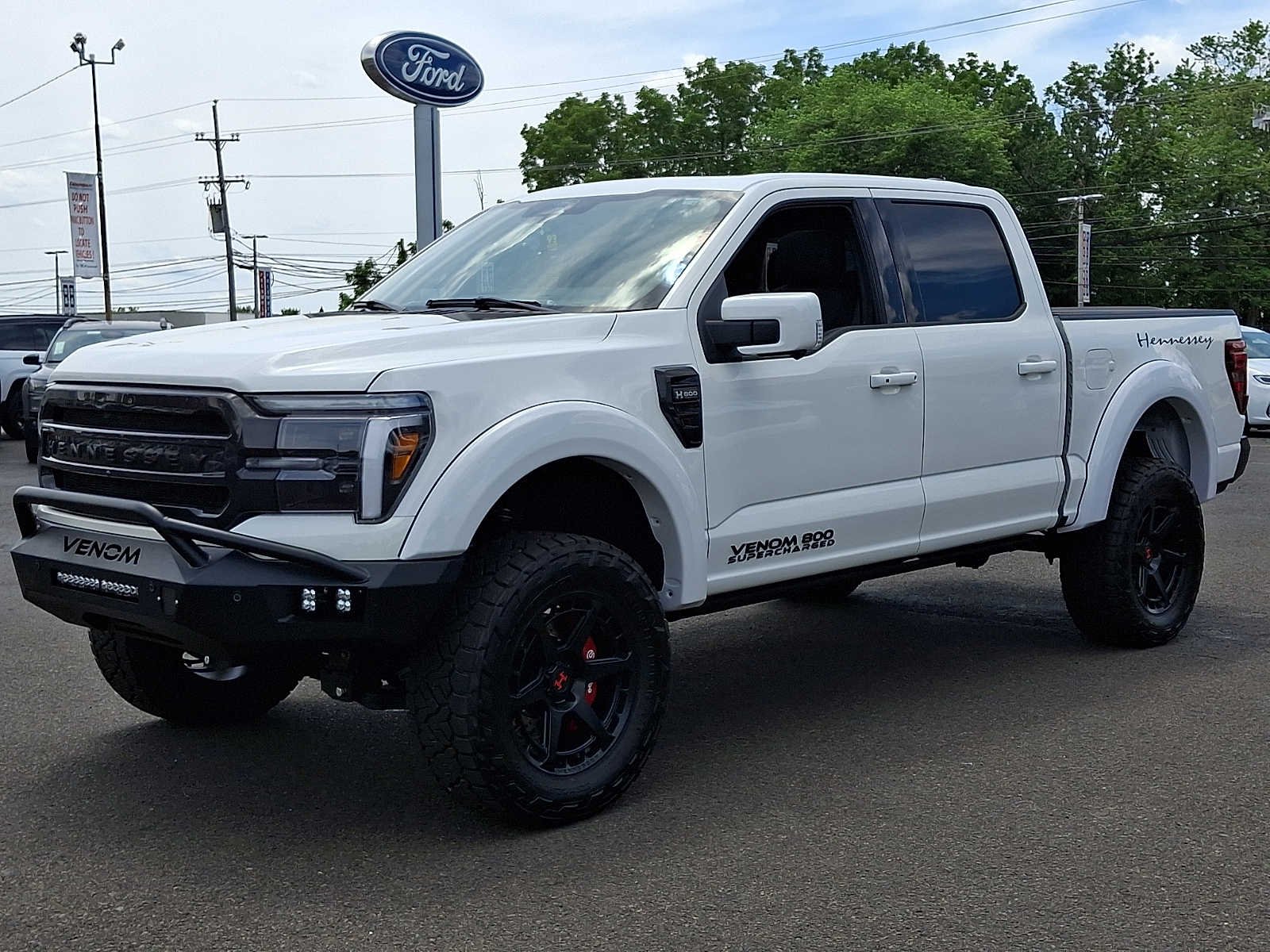 New 2026 Star White Metallic Tri-Coat Ford Lariat HENNESSEY VENOM 800 image 6