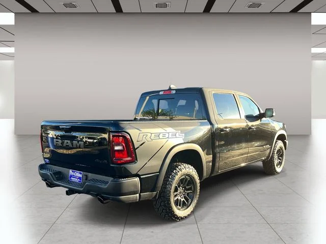 New 2026 Diamond Black Crystal Pearl-Coat Exterior Paint RAM Rebel image 3