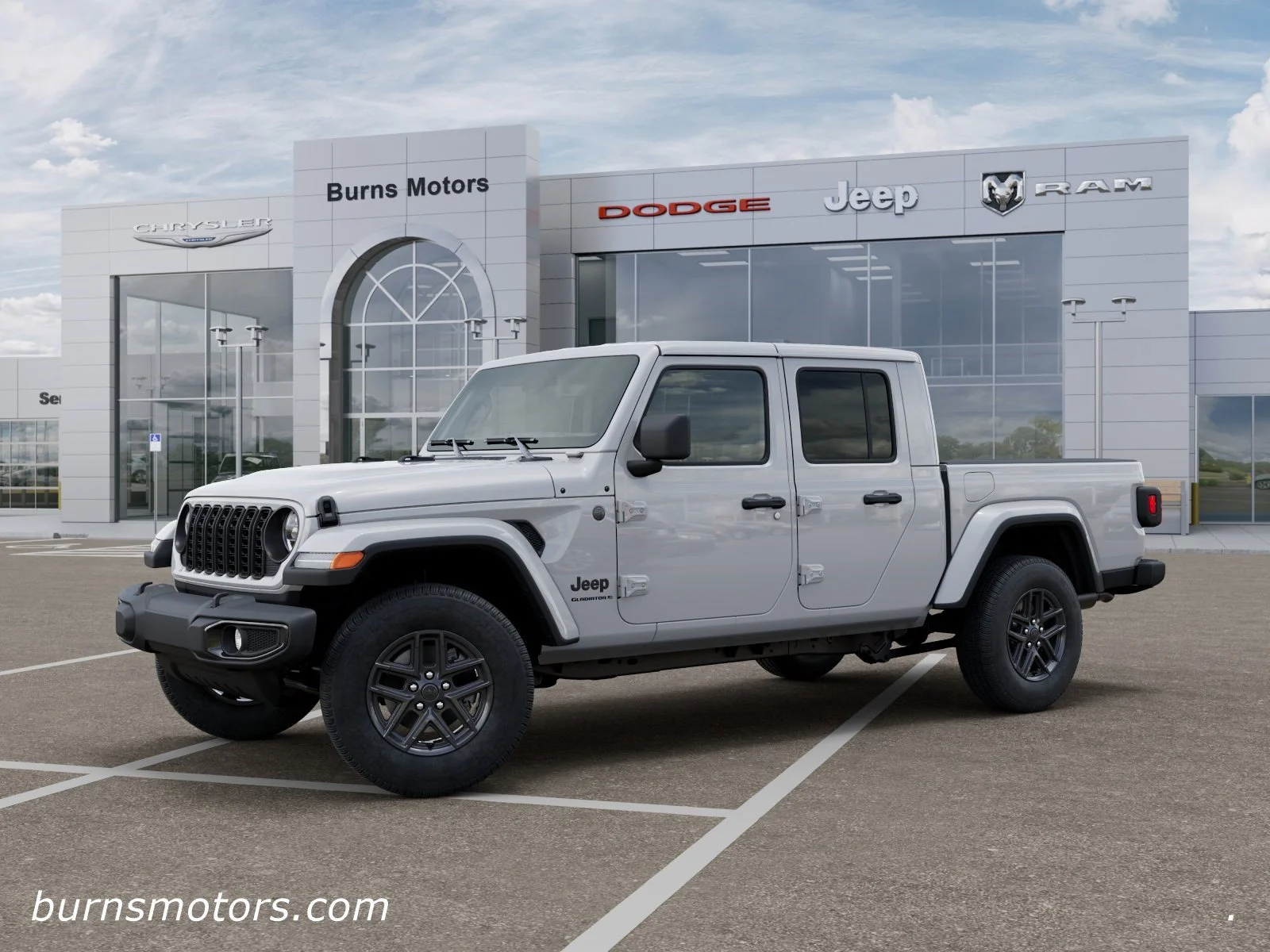 New 2026 Bright White Clear-Coat Exterior Paint Jeep Sport S Dark Sky image 2