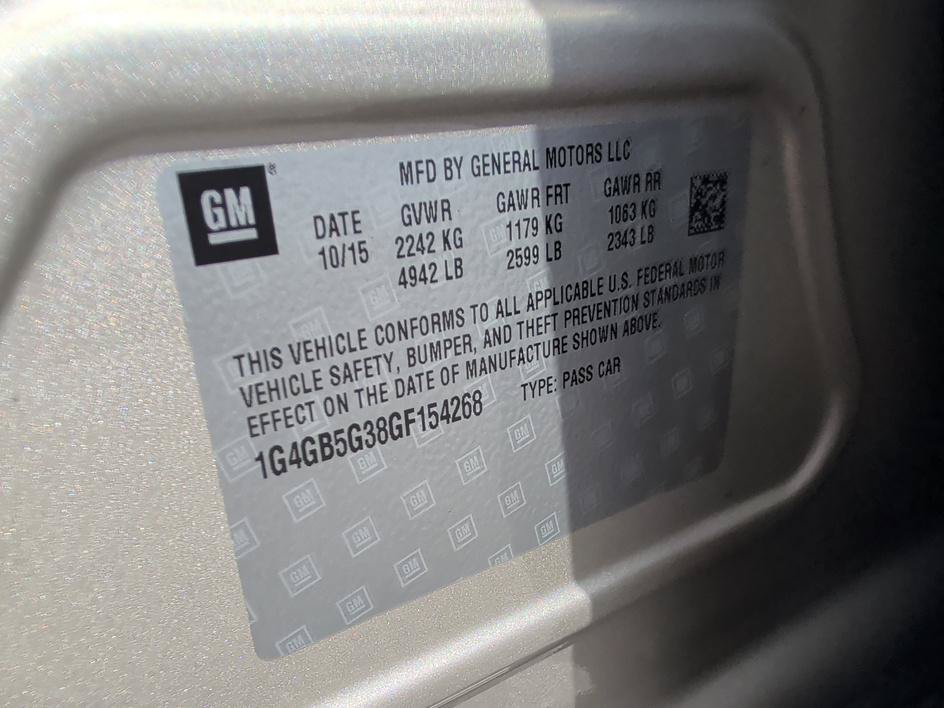 Used 2016 Sparkling Silver Metallic Buick Leather image 32