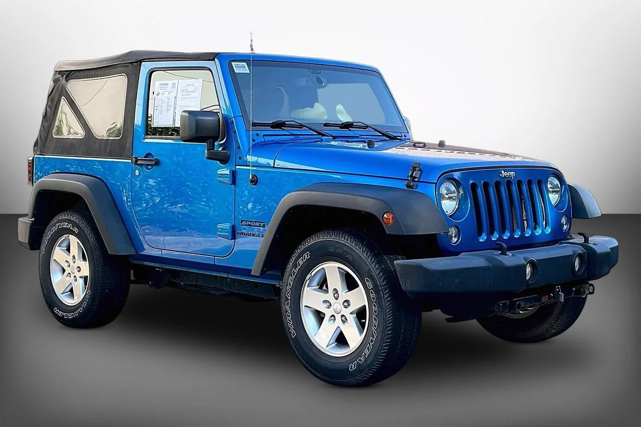 Certified Used 2016 Blue Jeep Sport image 1