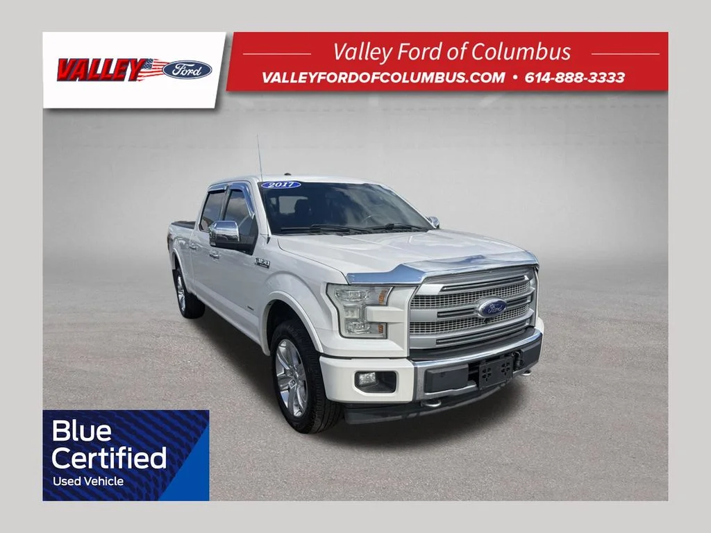 Certified Used 2017 White Platinum Tri-Coat Metallic Ford Platinum image 1