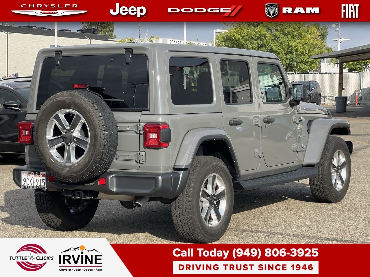 Used 2022 Sting-Gray Clearcoat Jeep Unlimited Sahara image 9
