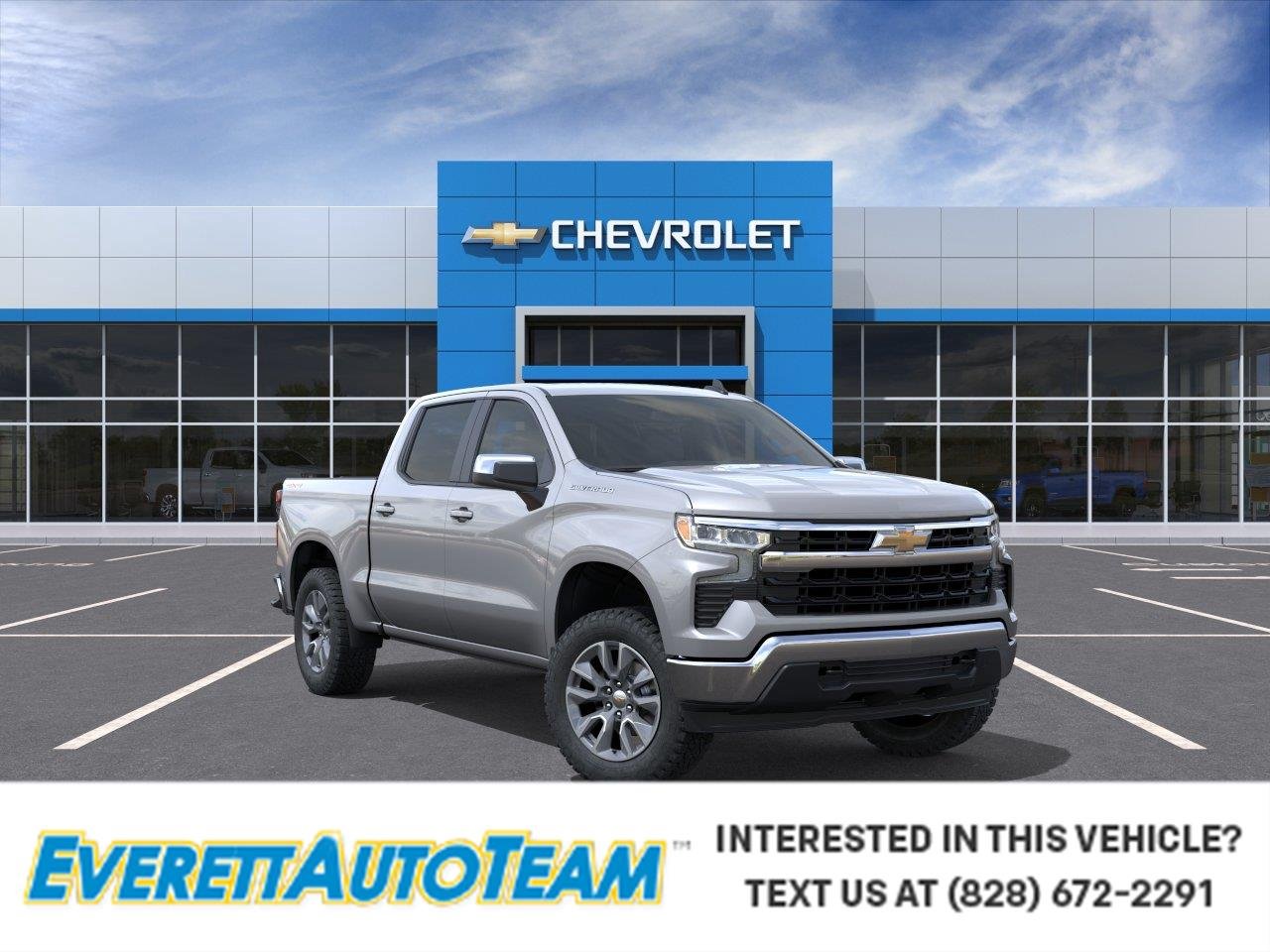 Sterling Gray Metallic 2026 Chevrolet Silverado 1500 Pickup Truck Four-Wheel Drive