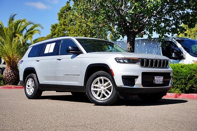 Certified Used 2023 Silver Jeep Laredo image 1