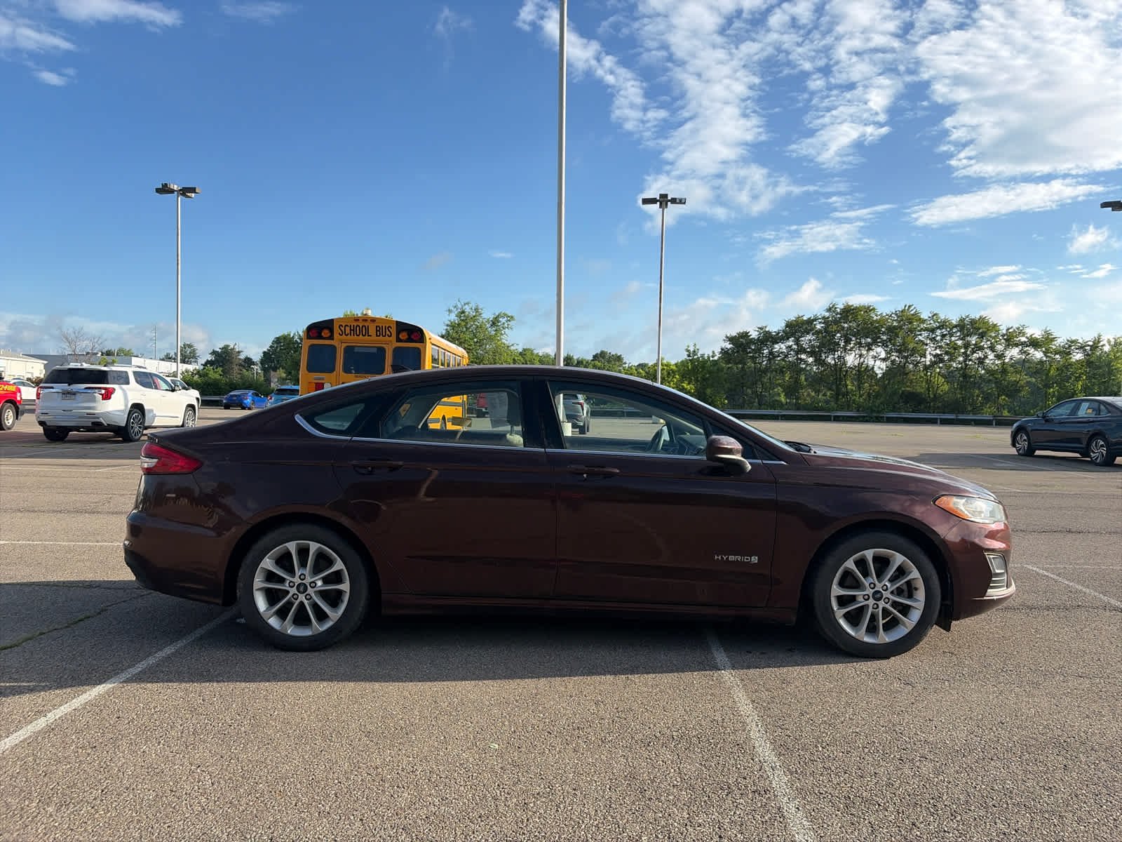Used 2019 Bur/burgandy Ford SE image 3