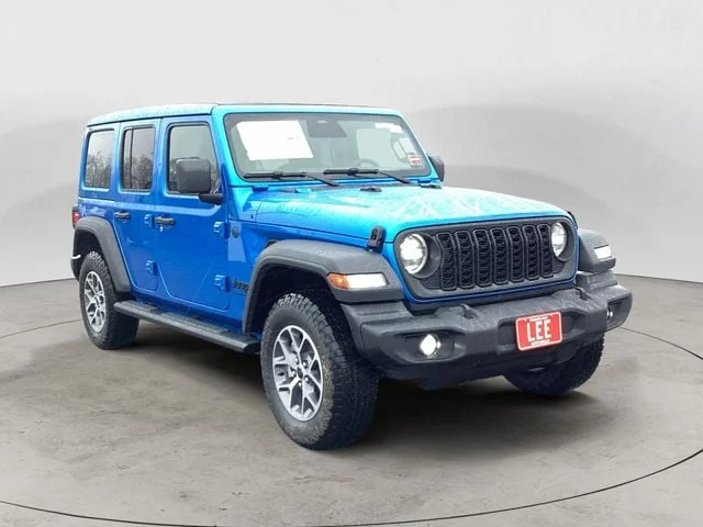 New 2026 Hydro Blue Pearl Coat Jeep 4-DOOR SPORT S image 8