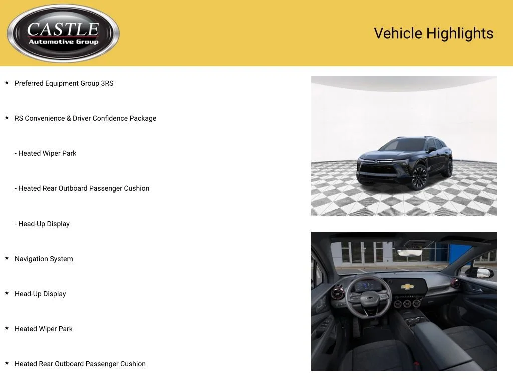 New 2025 Black Chevrolet RS image 3