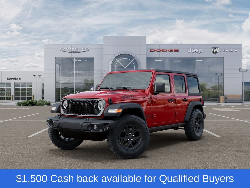 New 2026 Firecracker Red Clear-Coat Exterior Paint Jeep Willys image 1