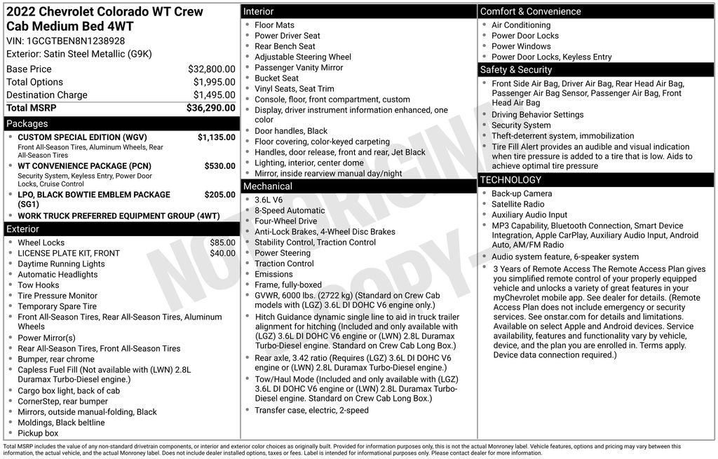 Used 2022 Gray Chevrolet Work Truck image 9