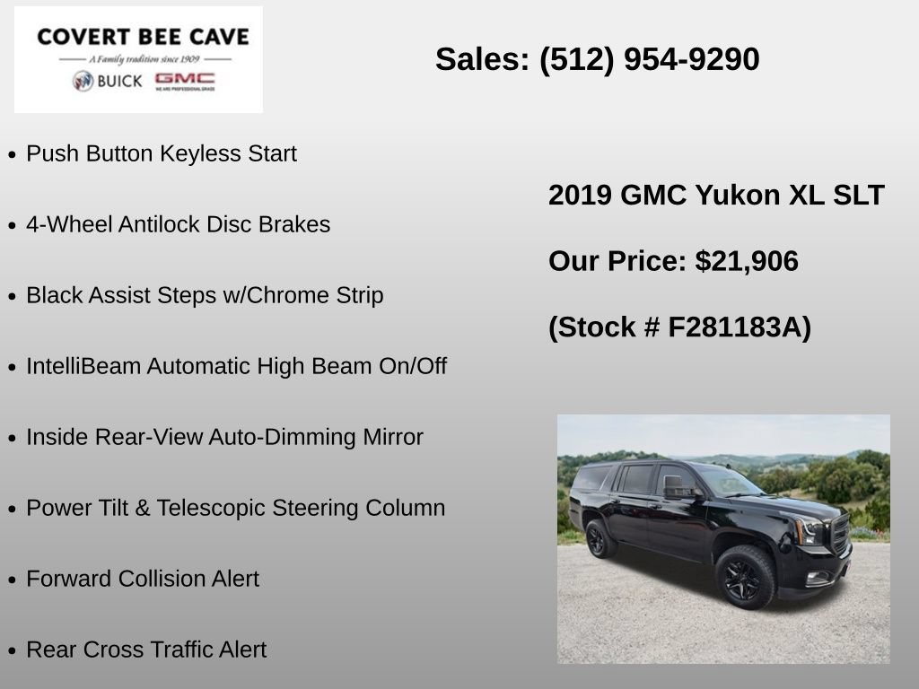 Used 2019 ONYX BLACK GMC SLT image 30