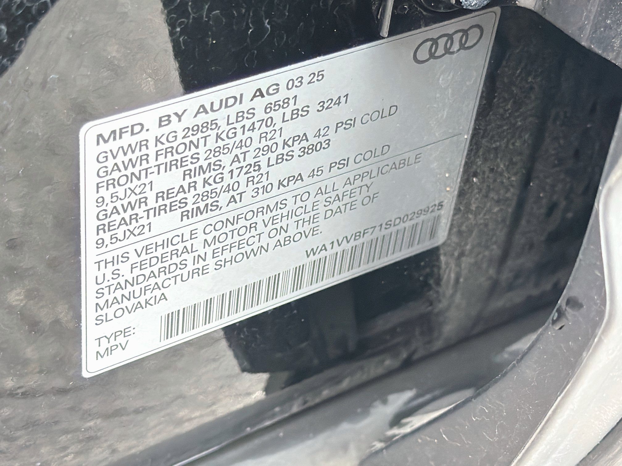 Used 2025 Black Metallic Audi Prestige image 43