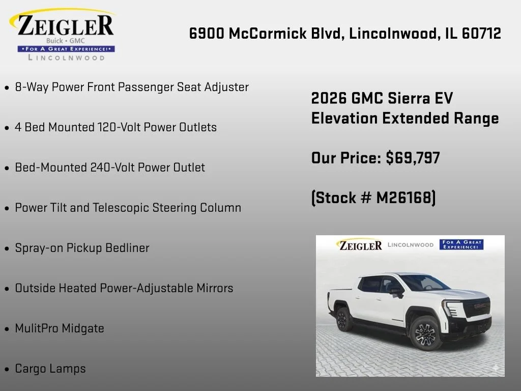 New 2026 Summit White GMC Elevation Extended Range image 24