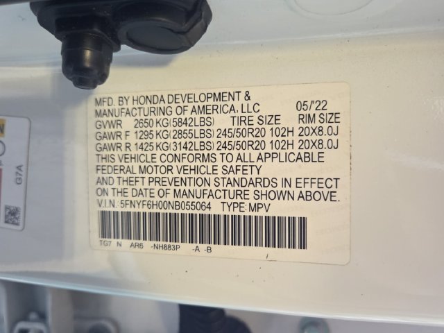 Certified Used 2022 Platinum White Pearl Honda Elite image 18