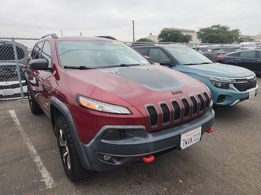 Used 2017 Red Jeep Trailhawk image 1