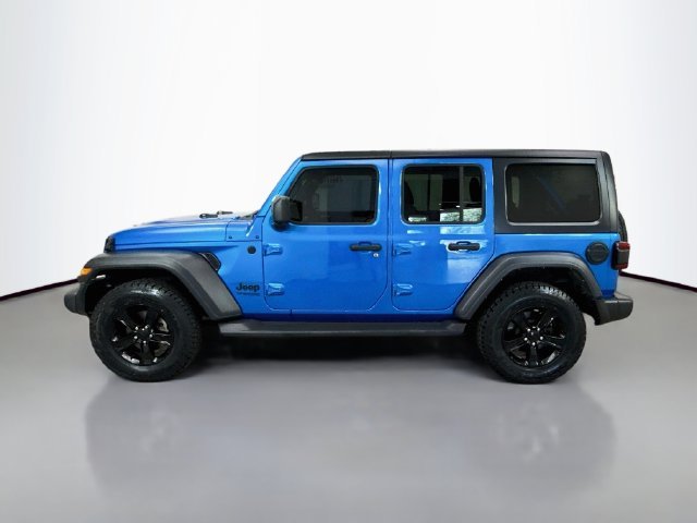 Used 2021 Blue Jeep Unlimited Sport Altitude image 4