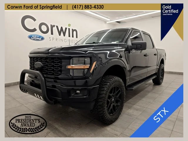 Certified Used 2024 Black Metallic Ford STX image 1